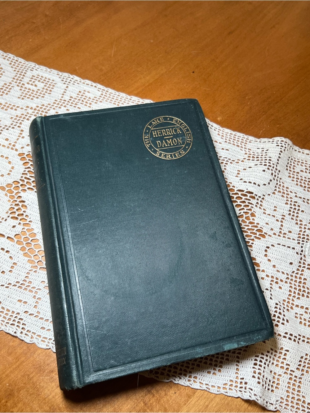 1911 vintage "New Composition and Rhetoric" textbook by Herrick and Damon.